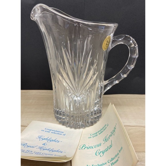 Princess House Other - Vintage Princess House 24% Lead Crystal Pitcher W. Germany